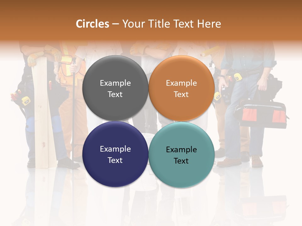 Isolated Staff Contractor PowerPoint Template