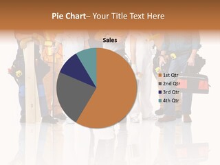 Isolated Staff Contractor PowerPoint Template