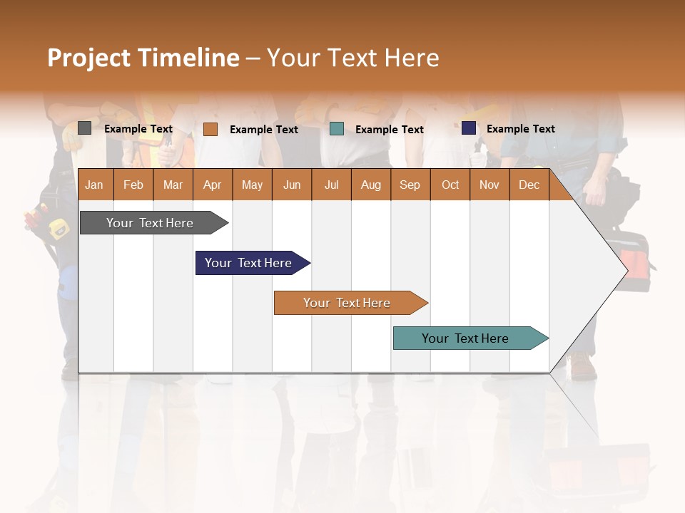 Isolated Staff Contractor PowerPoint Template