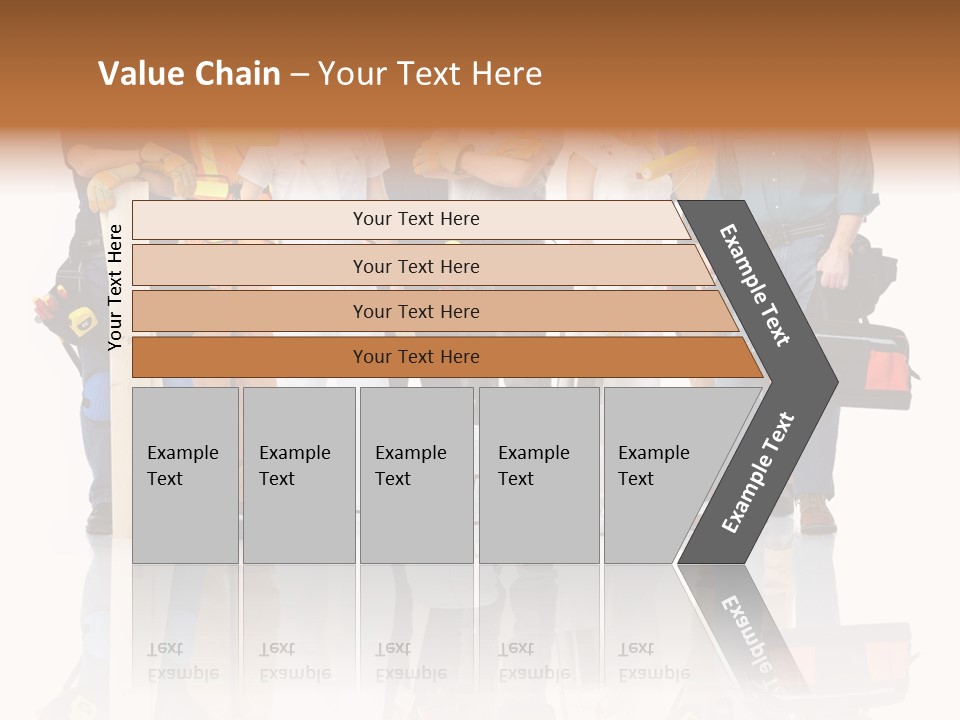 Isolated Staff Contractor PowerPoint Template
