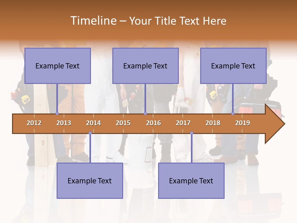 Isolated Staff Contractor PowerPoint Template