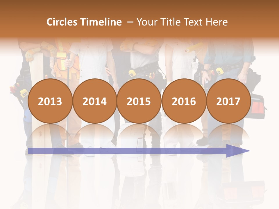 Isolated Staff Contractor PowerPoint Template