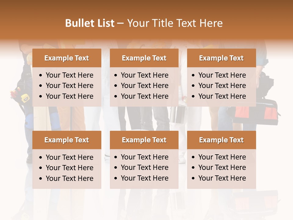Isolated Staff Contractor PowerPoint Template