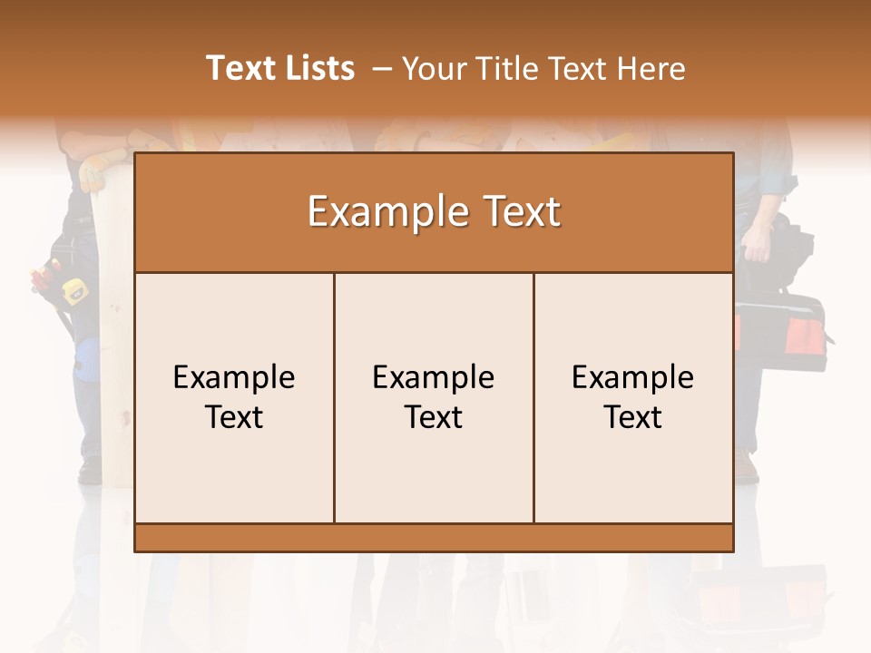 Isolated Staff Contractor PowerPoint Template
