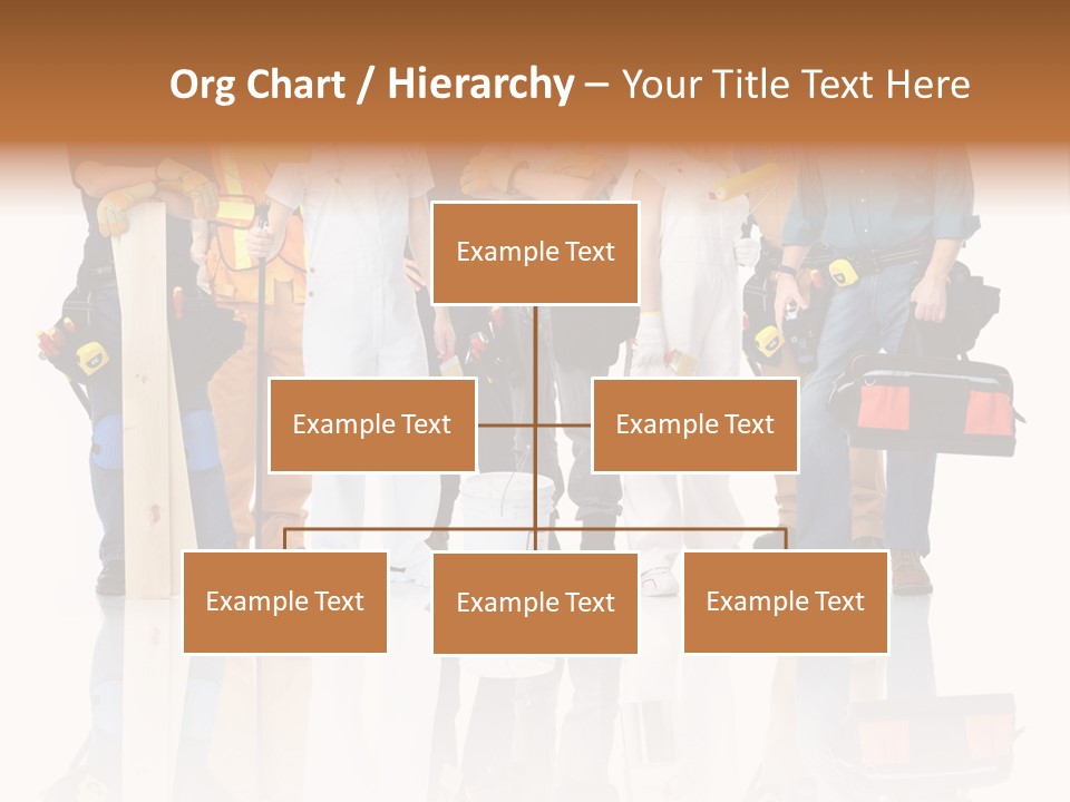 Isolated Staff Contractor PowerPoint Template