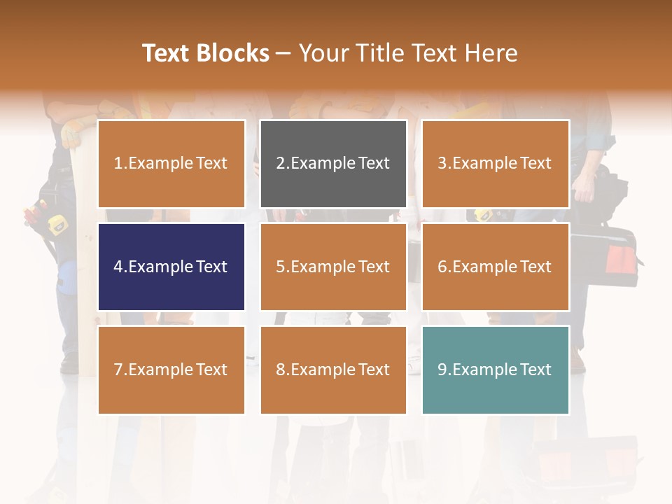 Isolated Staff Contractor PowerPoint Template