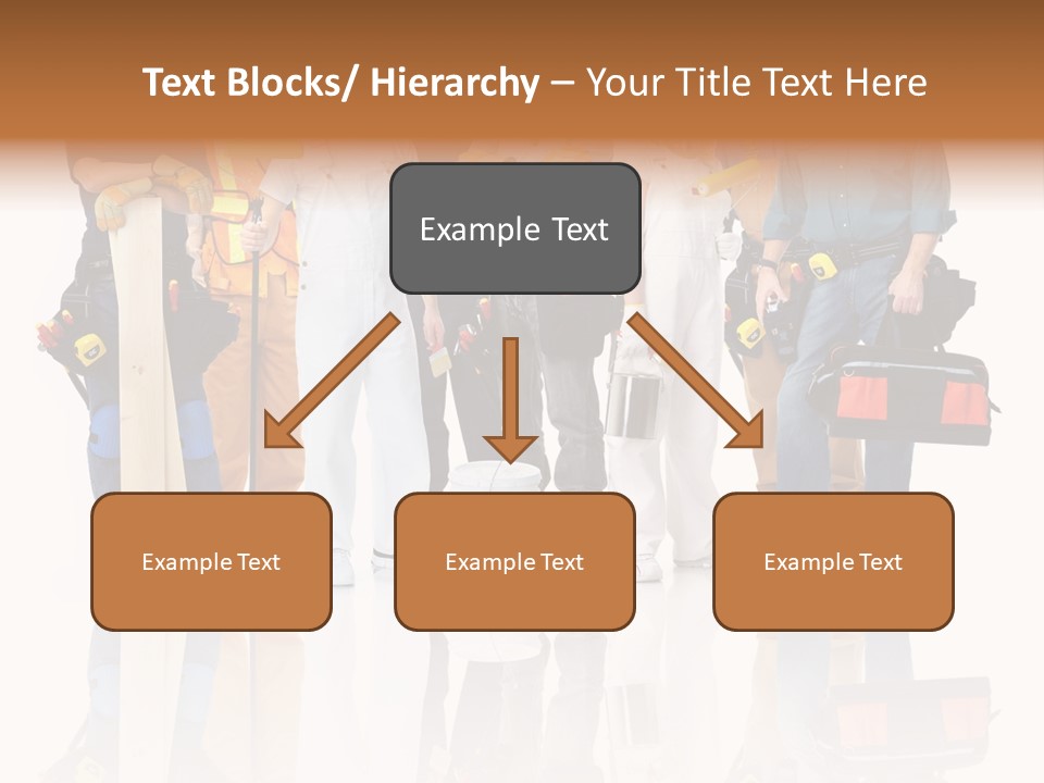 Isolated Staff Contractor PowerPoint Template