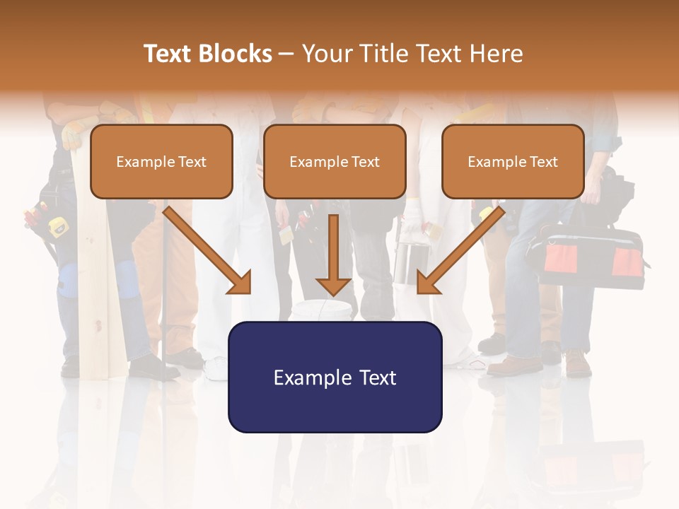 Isolated Staff Contractor PowerPoint Template