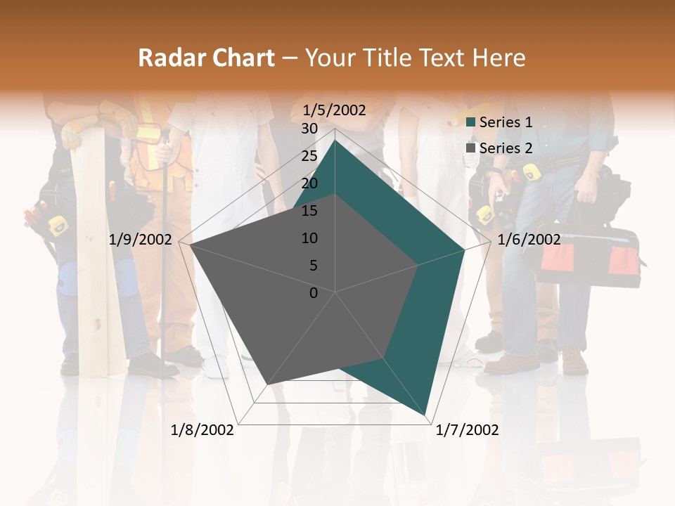 Isolated Staff Contractor PowerPoint Template
