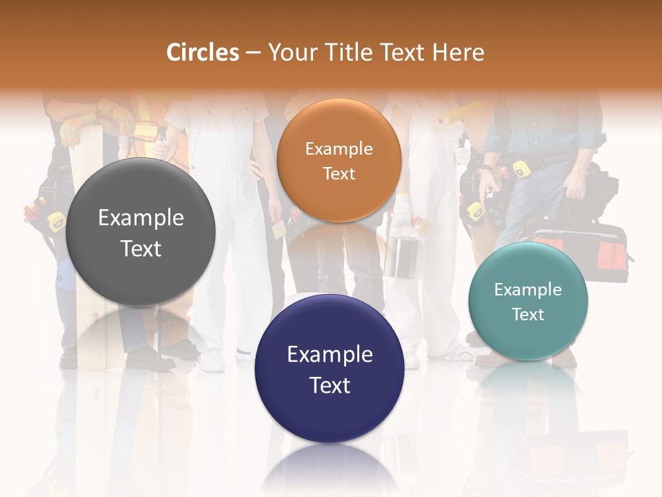 Isolated Staff Contractor PowerPoint Template