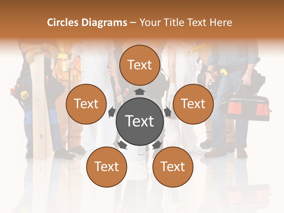 Isolated Staff Contractor PowerPoint Template