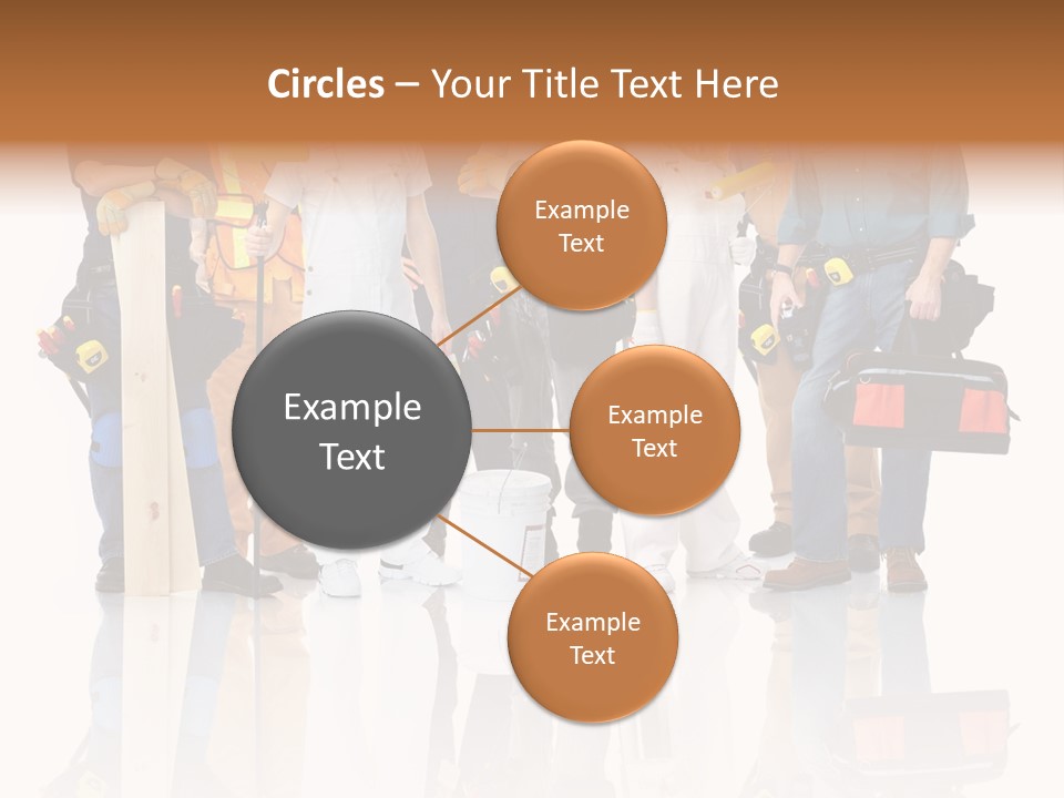 Isolated Staff Contractor PowerPoint Template