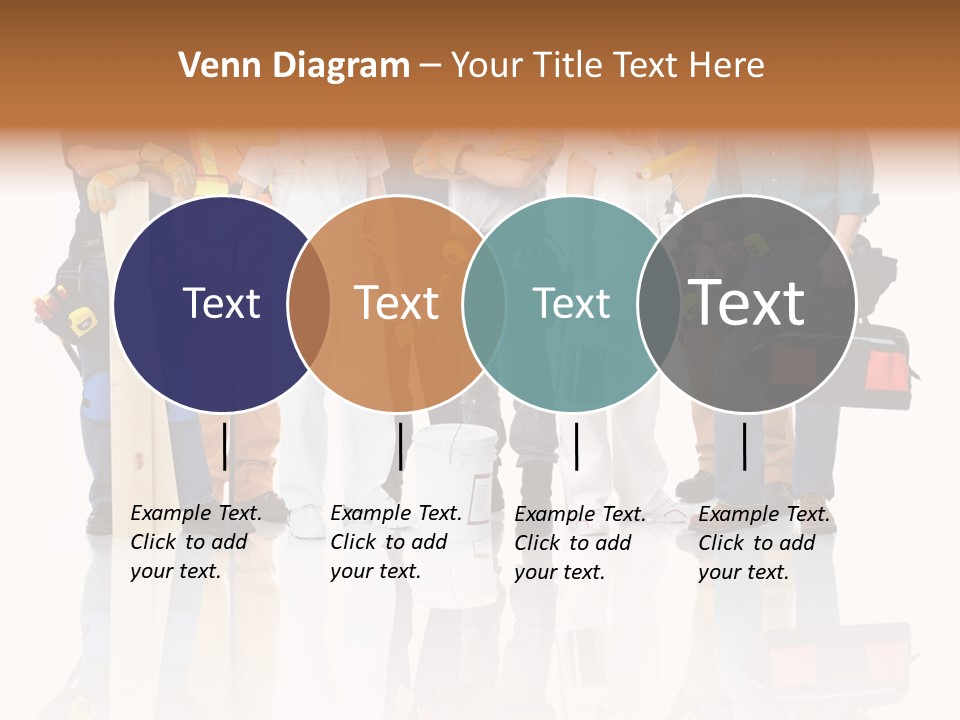 Isolated Staff Contractor PowerPoint Template