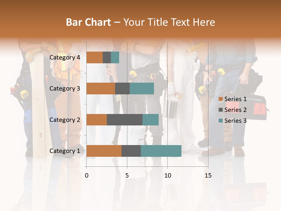 Isolated Staff Contractor PowerPoint Template