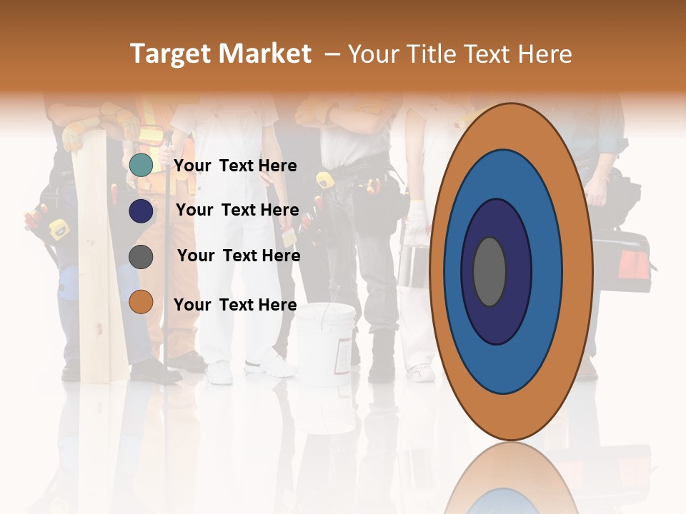 Isolated Staff Contractor PowerPoint Template