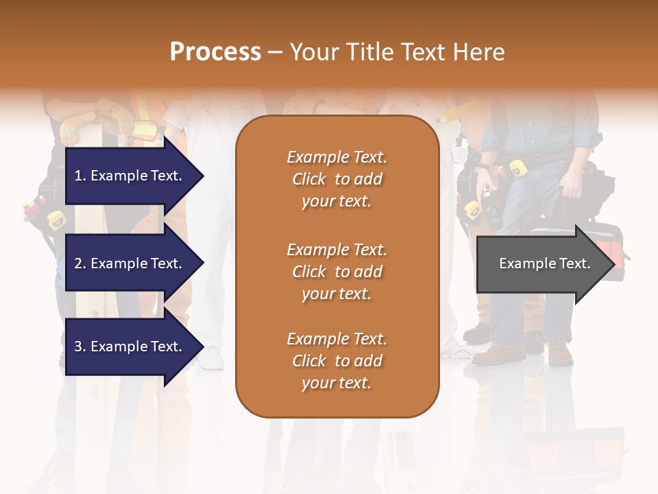 Isolated Staff Contractor PowerPoint Template