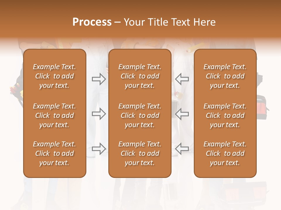Isolated Staff Contractor PowerPoint Template