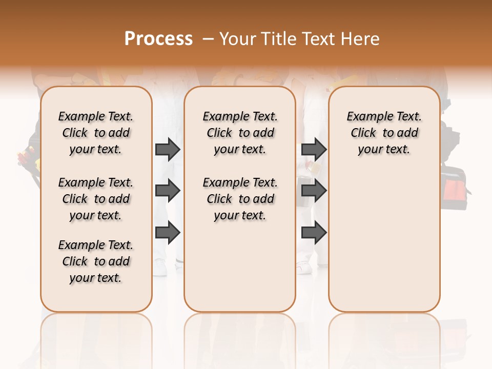 Isolated Staff Contractor PowerPoint Template