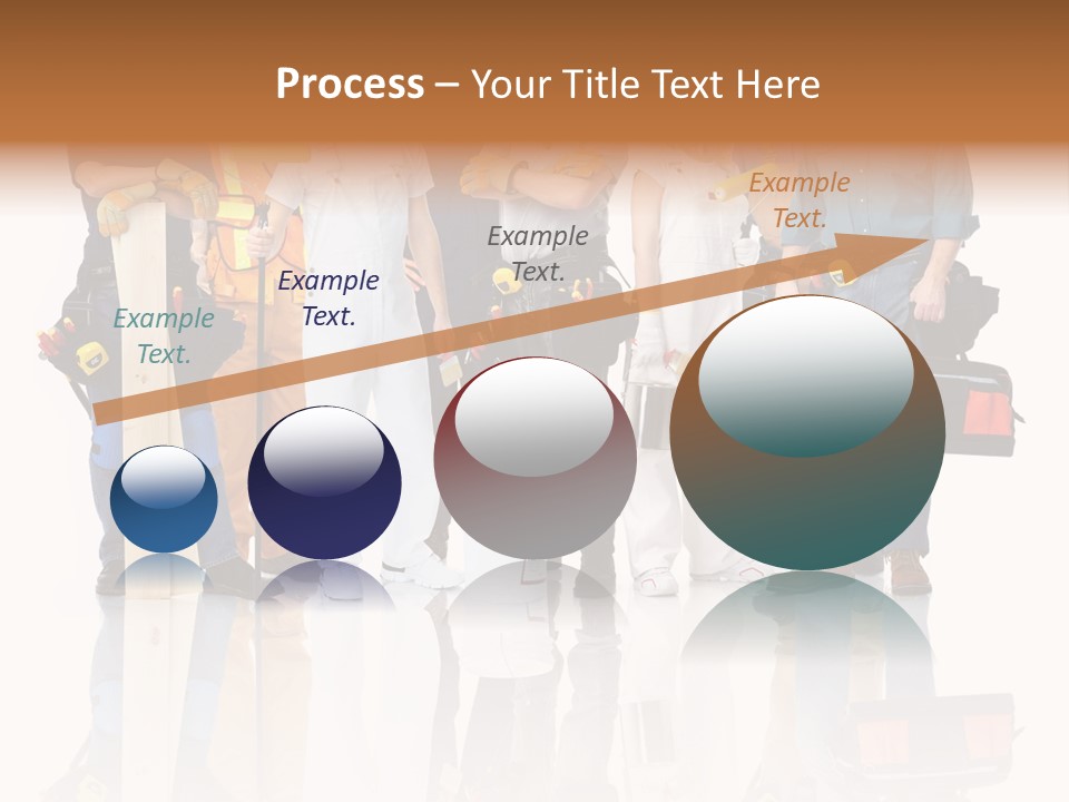 Isolated Staff Contractor PowerPoint Template