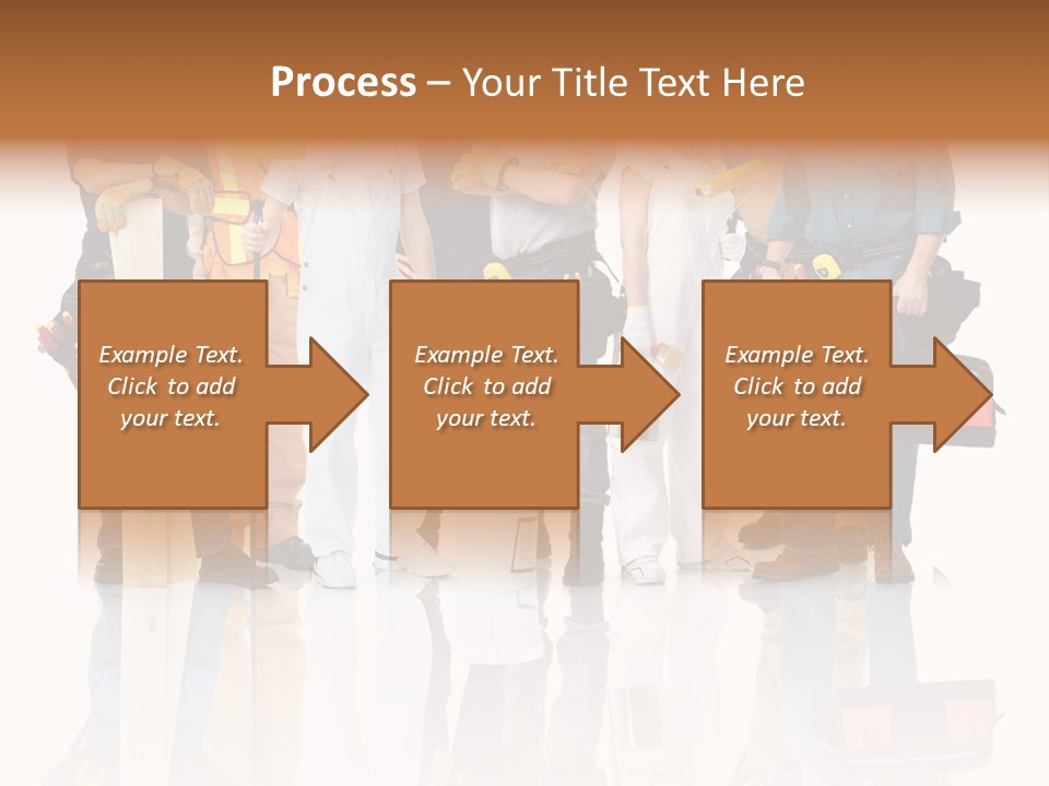 Isolated Staff Contractor PowerPoint Template
