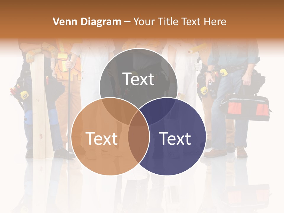 Isolated Staff Contractor PowerPoint Template