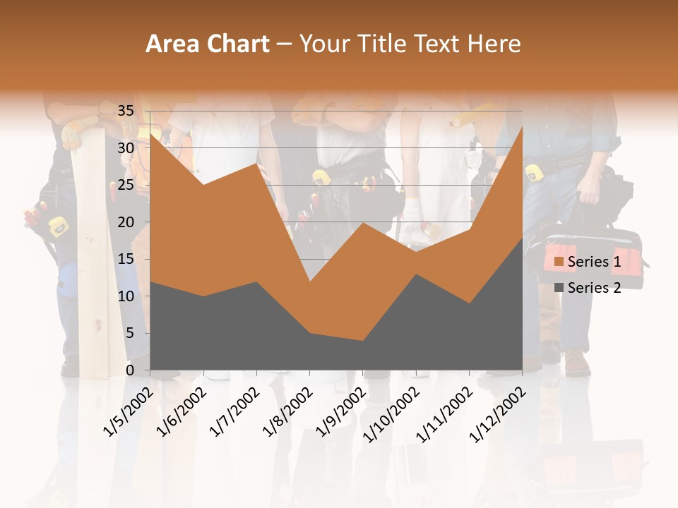 Isolated Staff Contractor PowerPoint Template
