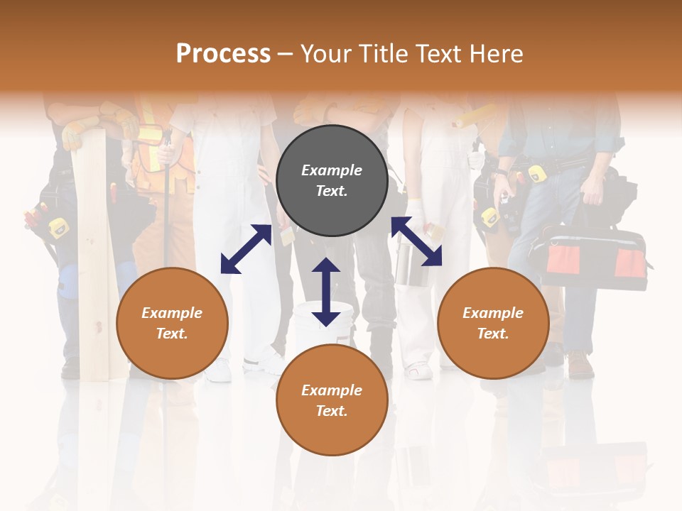 Isolated Staff Contractor PowerPoint Template