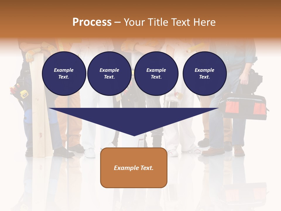 Isolated Staff Contractor PowerPoint Template