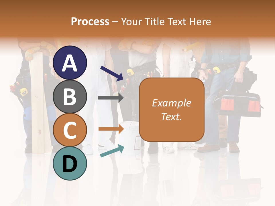 Isolated Staff Contractor PowerPoint Template