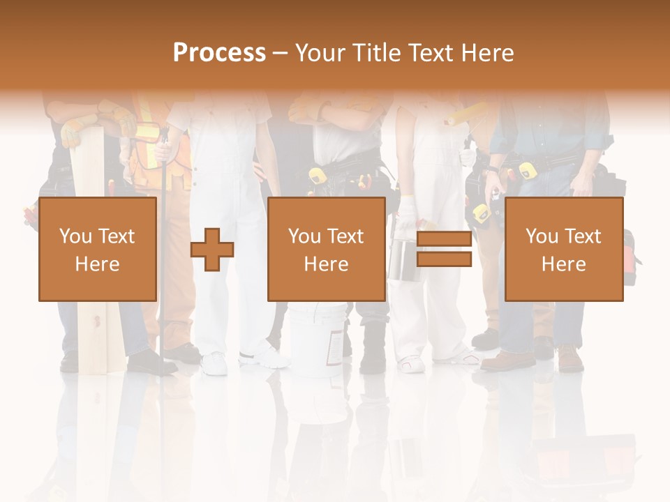 Isolated Staff Contractor PowerPoint Template