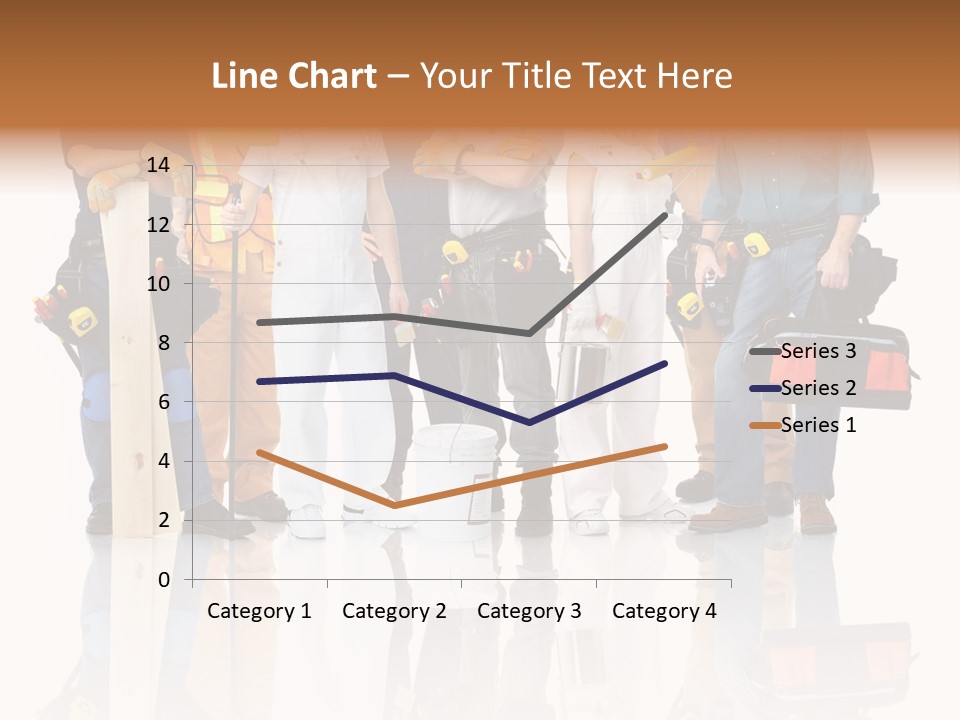 Isolated Staff Contractor PowerPoint Template