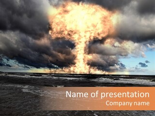 Dynamic Fire Blaze PowerPoint Template