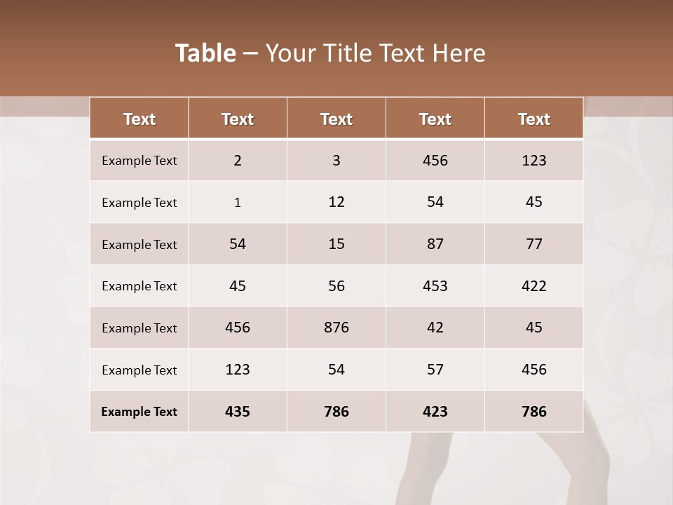 Elegance Romantic Pretty PowerPoint Template