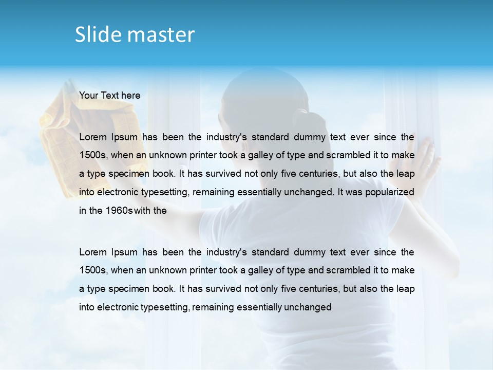 Frame Housework Occupation PowerPoint Template