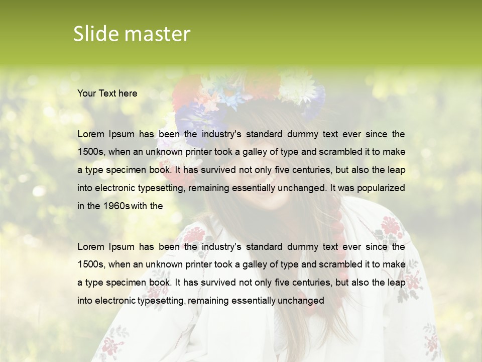 Style Summer People PowerPoint Template
