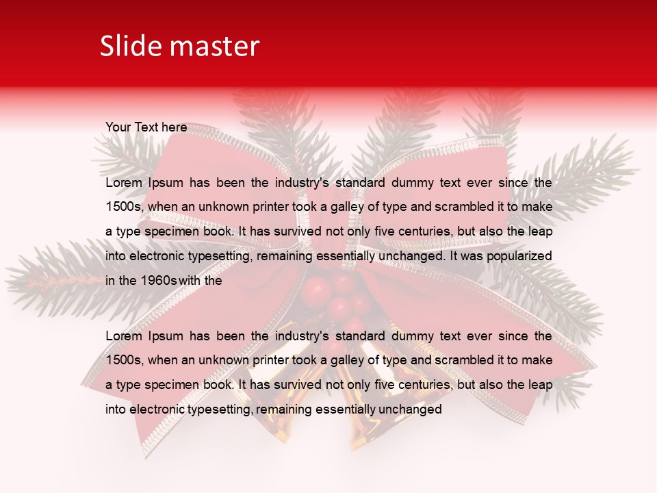 Red Green Year PowerPoint Template