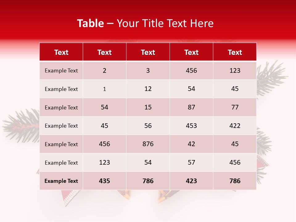 Red Green Year PowerPoint Template
