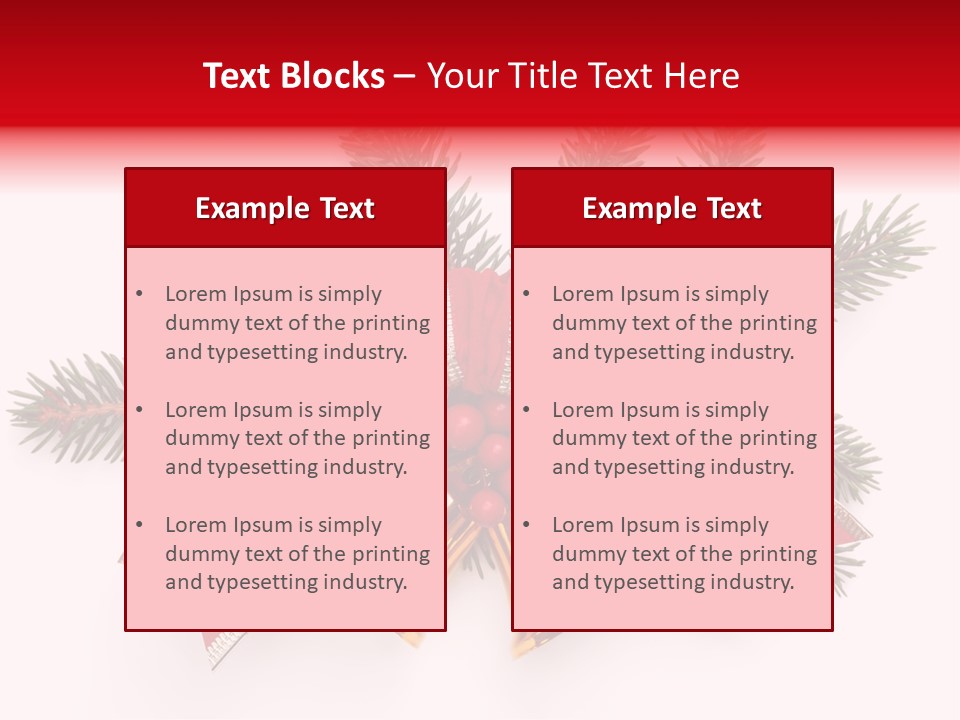 Red Green Year PowerPoint Template