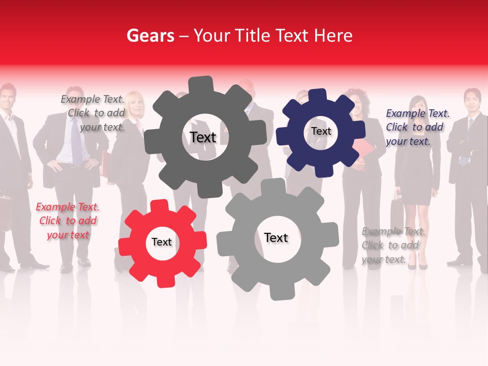 People Worker Teamwork PowerPoint Template