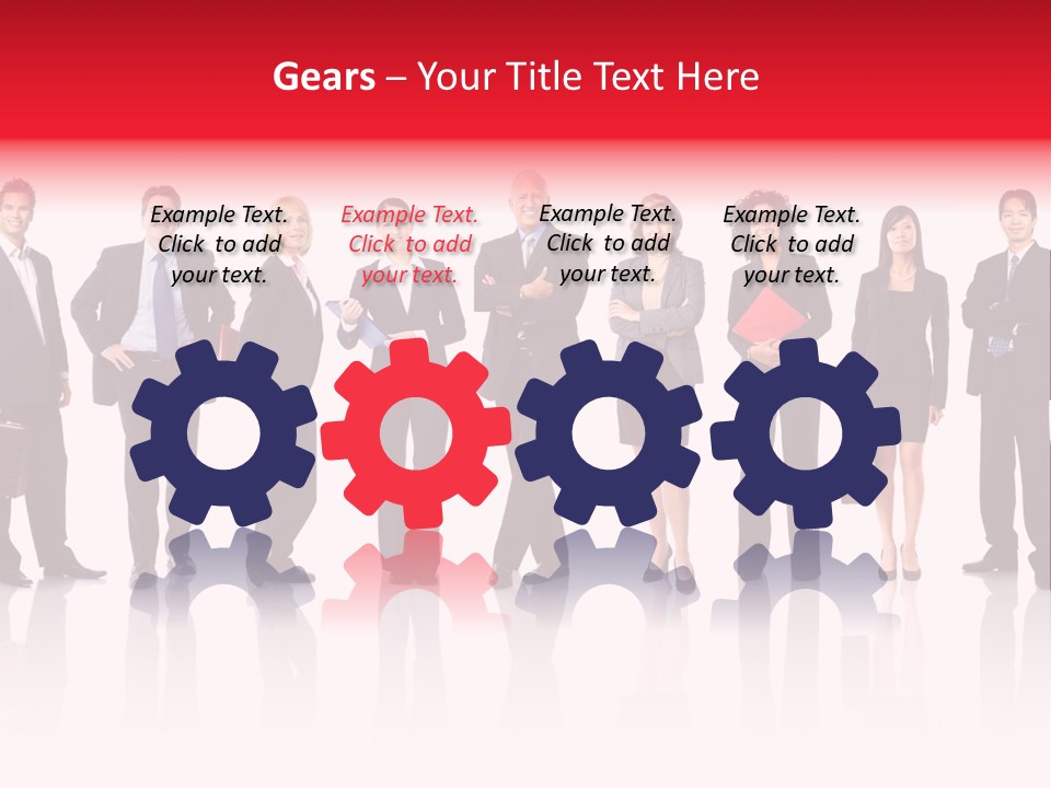 People Worker Teamwork PowerPoint Template