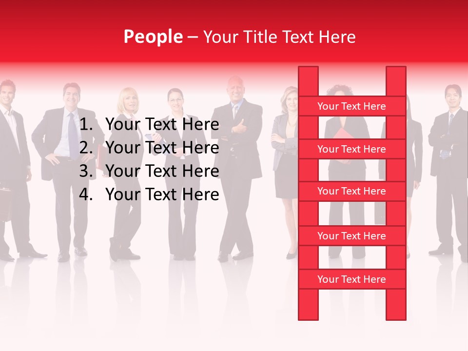 People Worker Teamwork PowerPoint Template