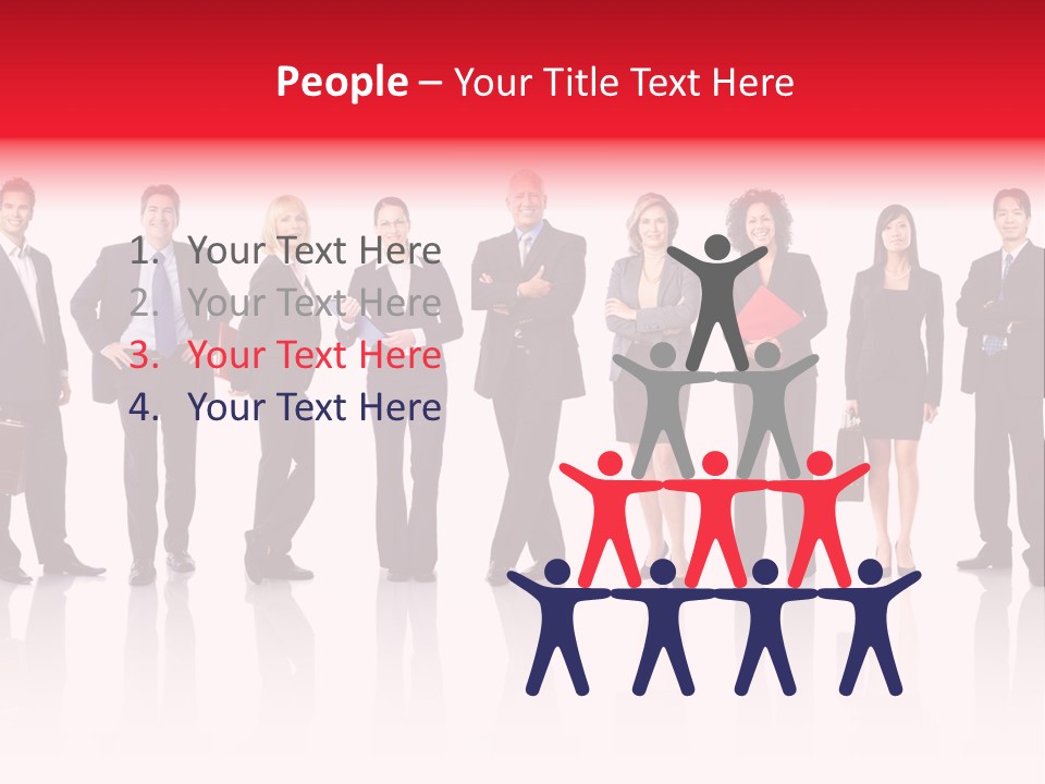 People Worker Teamwork PowerPoint Template