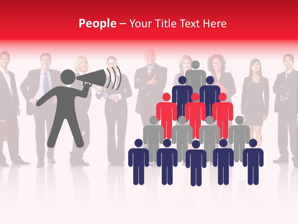 People Worker Teamwork PowerPoint Template