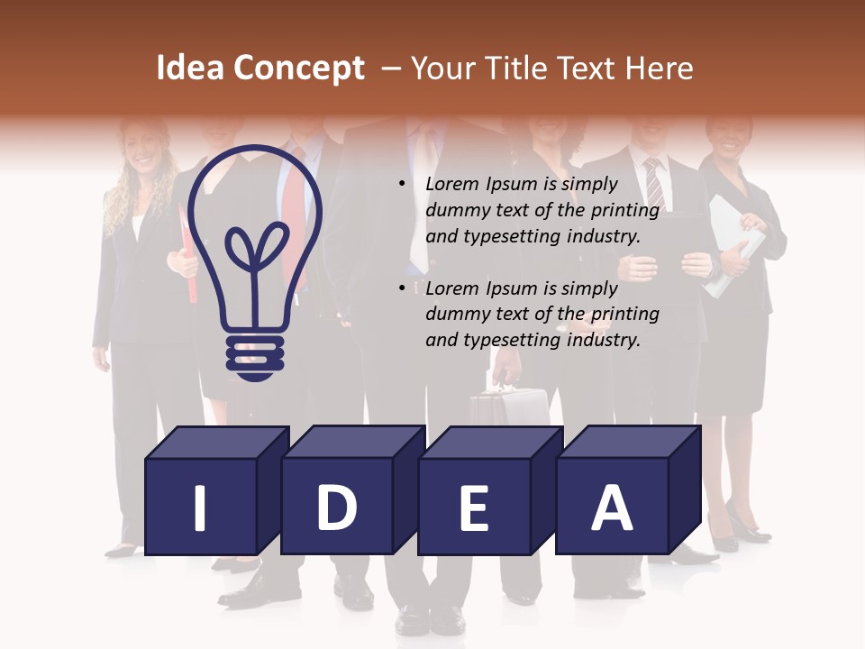 Positive Girl Woman PowerPoint Template