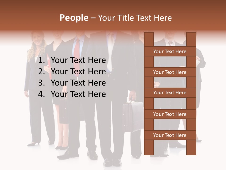 Positive Girl Woman PowerPoint Template