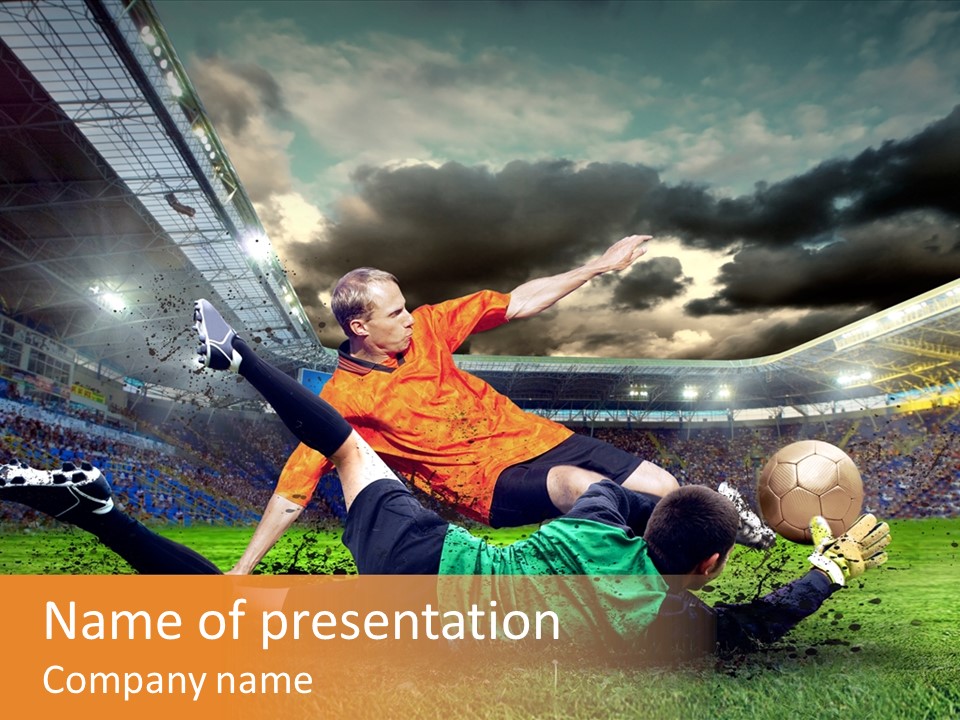 Goal Fan Gate PowerPoint Template