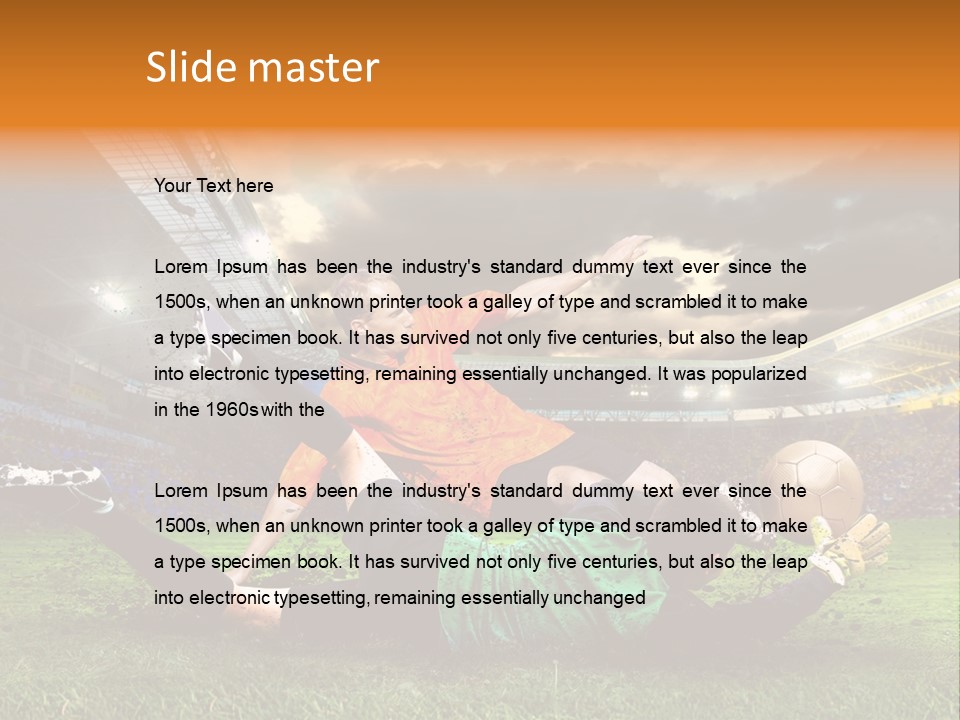 Goal Fan Gate PowerPoint Template