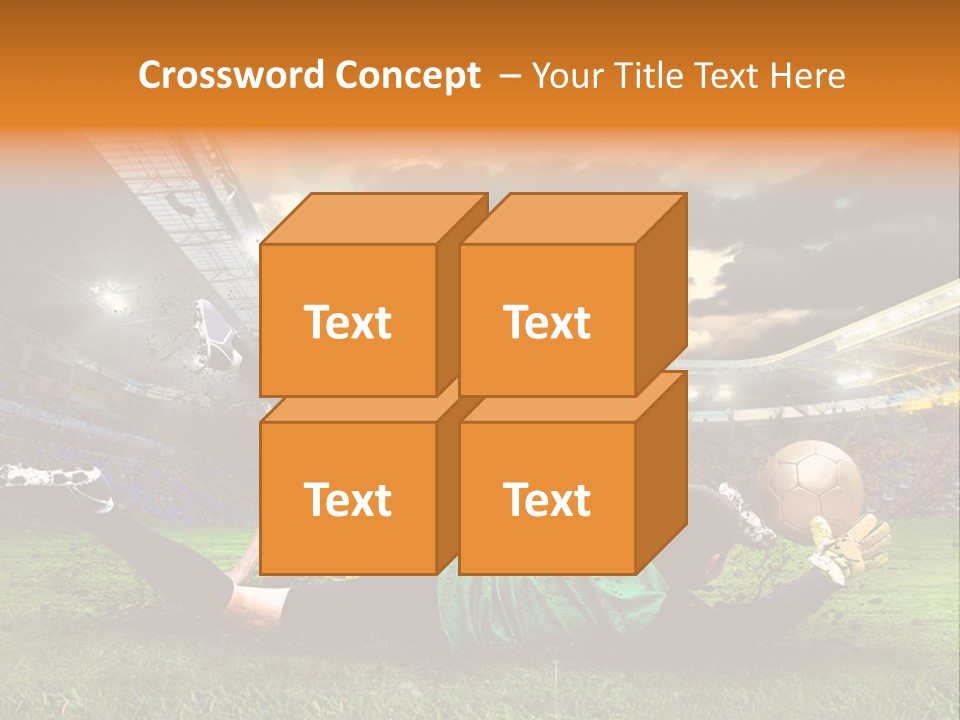 Goal Fan Gate PowerPoint Template