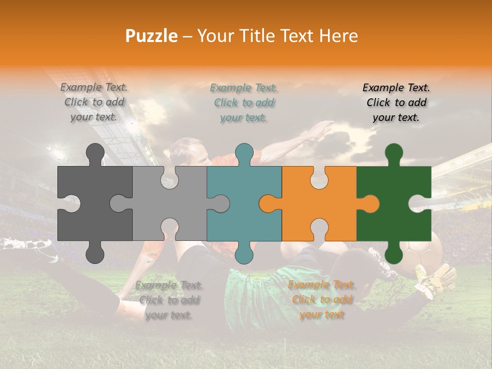 Goal Fan Gate PowerPoint Template