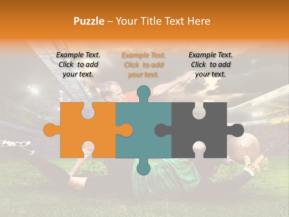 Goal Fan Gate PowerPoint Template